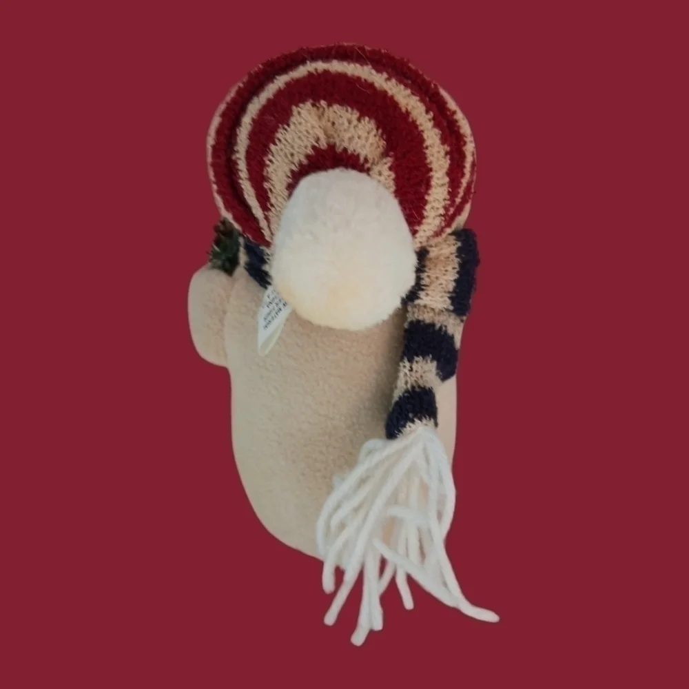 The cherished fabric snowman christmas decoration